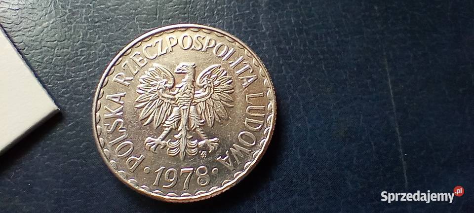 Stare monety 1 złoty 1978 zm PRL Polska piękna podkarpackie Lesko