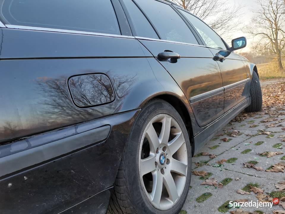 Bmw seria 3 e46 330d diesel czarna kombi touring elektryczne lusterka