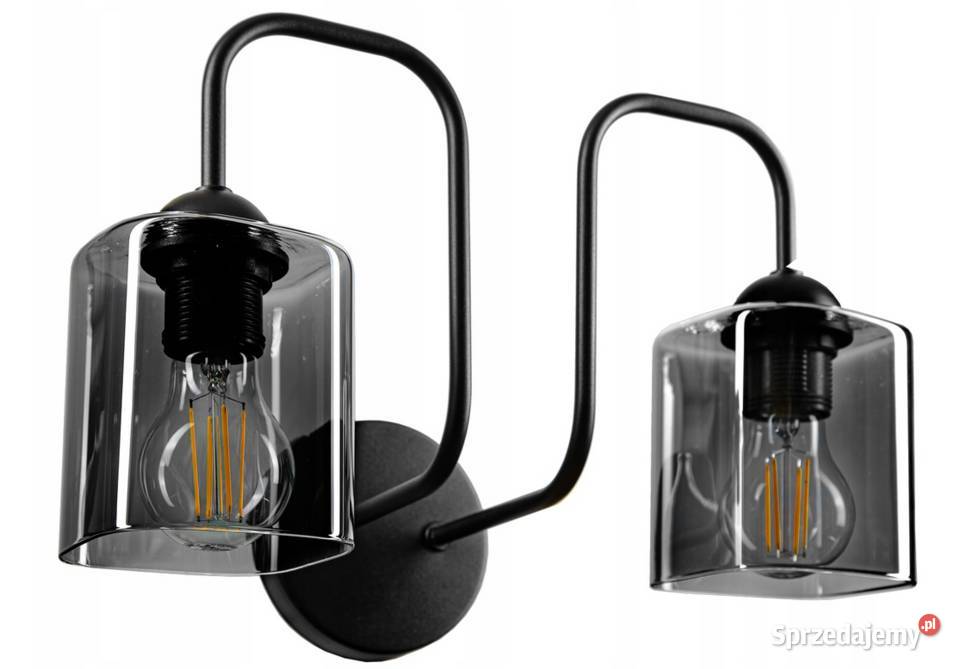 Kinkiet szklany podwójny KOLORY LOFT lampa Choroszcz
