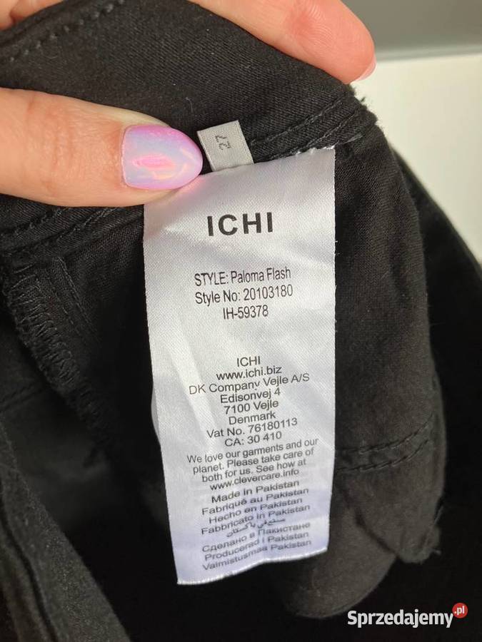Nowe czarne jeansy spodnie skinny ICHI wysoki Rzeszów sprzedam