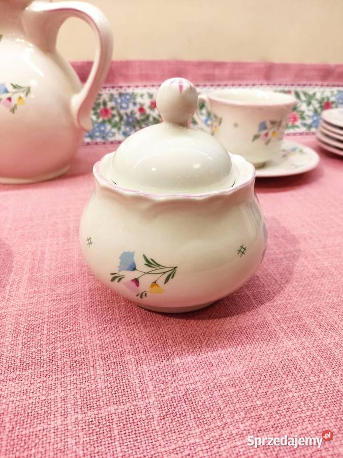 Serwis kawowy porcelanowy 6 osób Schramberger Głuchołazy
