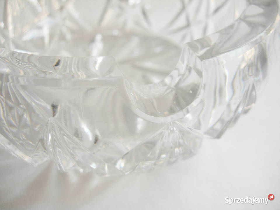 kryształowa popielniczka vintage PRL Częstochowa sprzedam