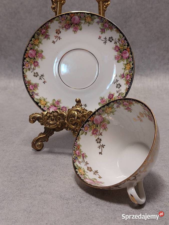 MZ ALTROHLAU Filiżanka Duet Mokka Girlandy Stargard