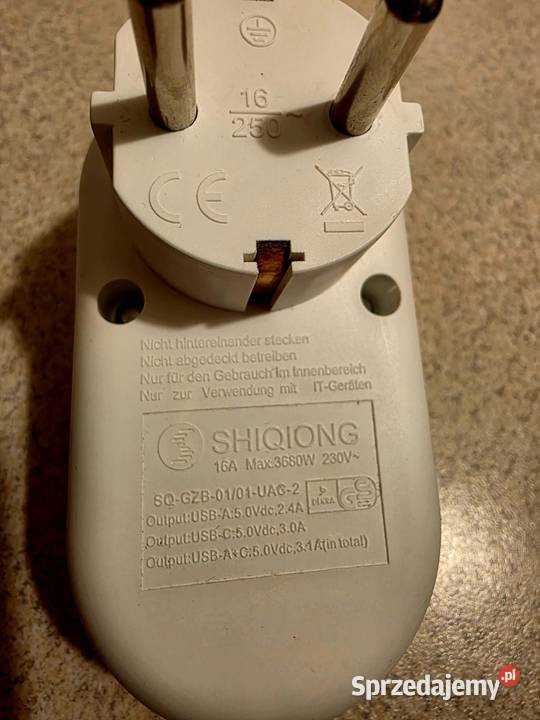 Gniazdko elektryczne z 2 portami USB Warszawa sprzedam