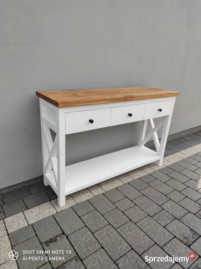 Konsola drewniana lite drewno 36cm Zduńska Wola