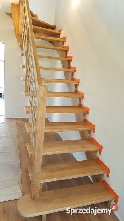 Schody drewniane samonośne z montażem śląskie Katowice
