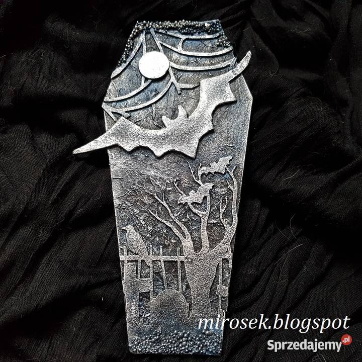 Halloween mroczna zakładka do książki ręcznie Łódź sprzedam