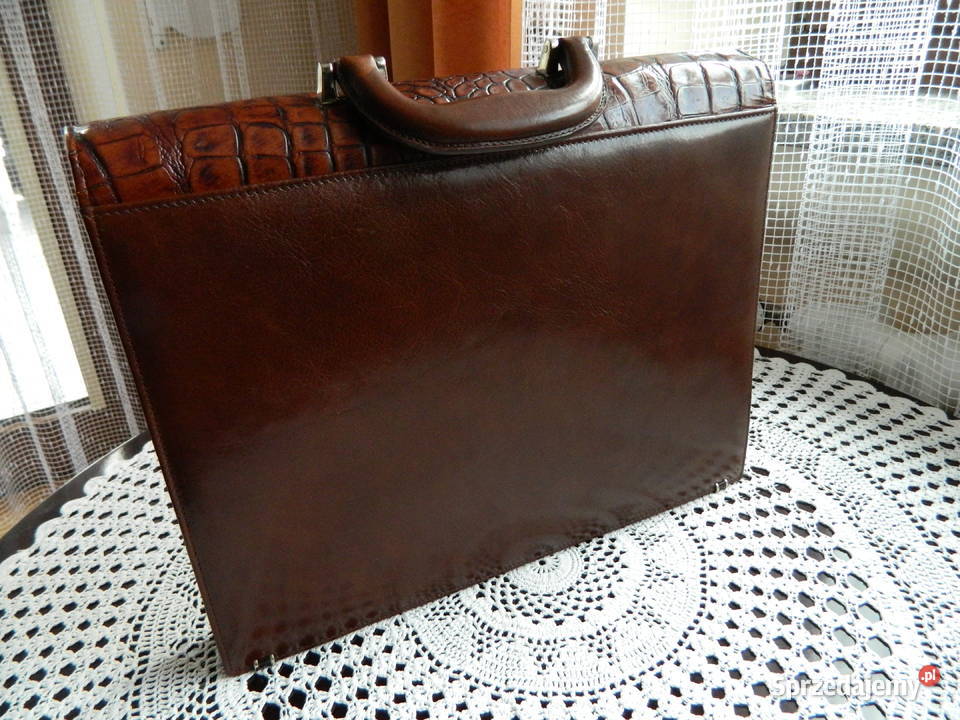 Skórzana damska teczka aktówka na dokumenty Wałbrzych