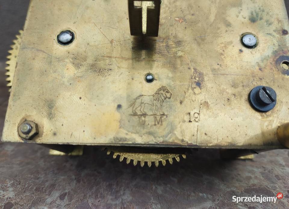 M106 Mechanizm starego zegara ściennego Muhlheim Tczew