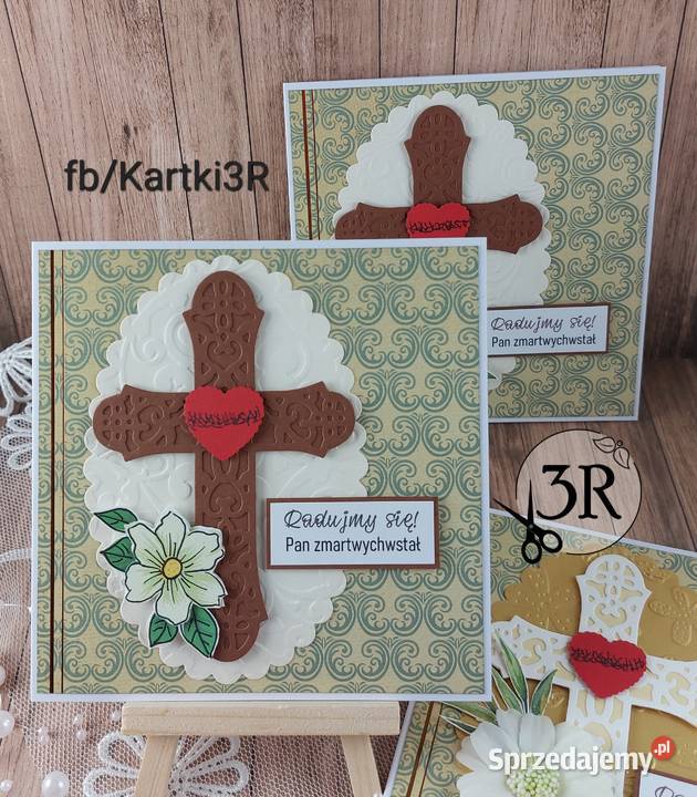 Wielkanoc Kartki ręcznie robione RELIGIJNE Pozostałe Zbójno