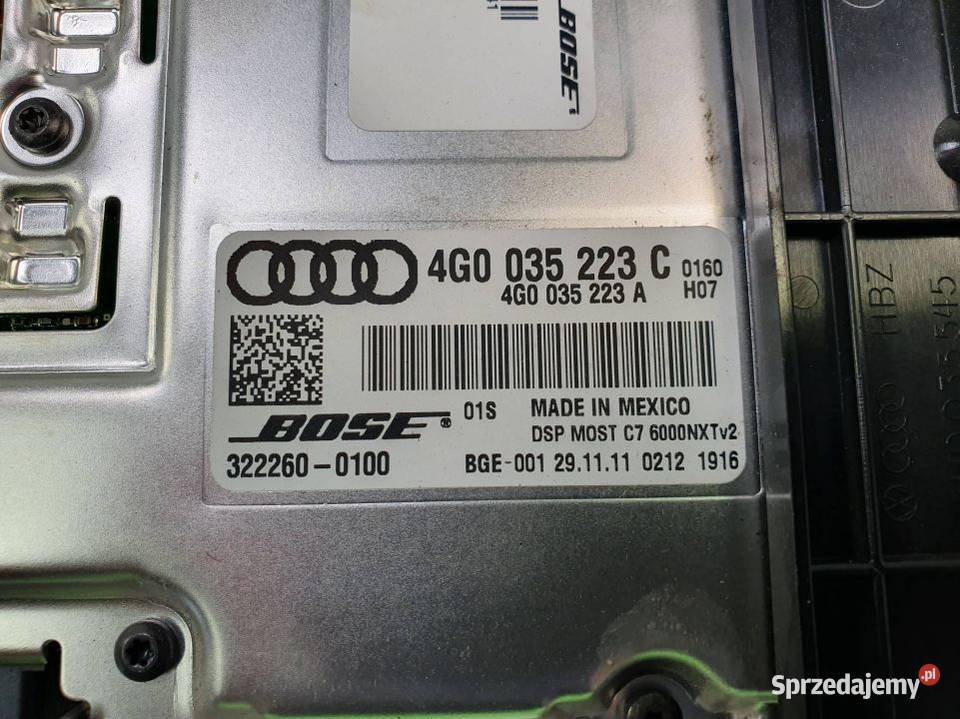 WZMACNIACZ AUDI A8 D4 4G0035223C Lipno