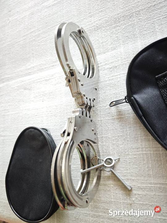 Kajdanki policyjne 100 metal Solidne świętokrzyskie Busko-Zdrój sprzedam