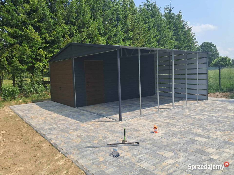 Garaż blaszany wiata Wzmocniony PROFILAMI Konstantynów Łódzki sprzedam