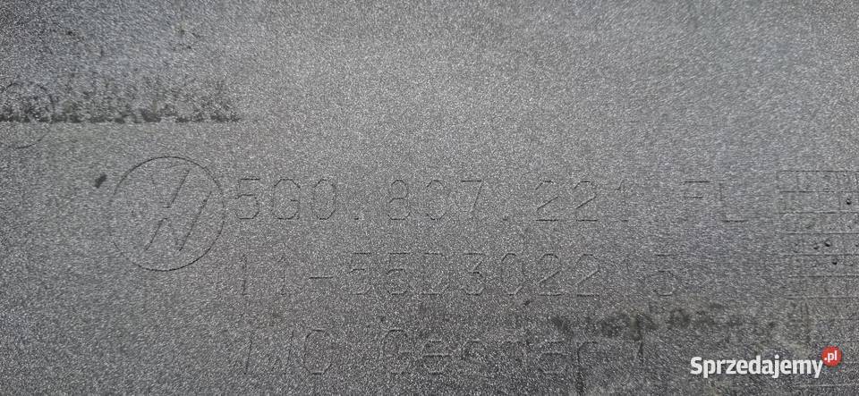 VW GOLF VII LIFT 5G0 ZDERZAK PRZÓD PRZEDNI PDC