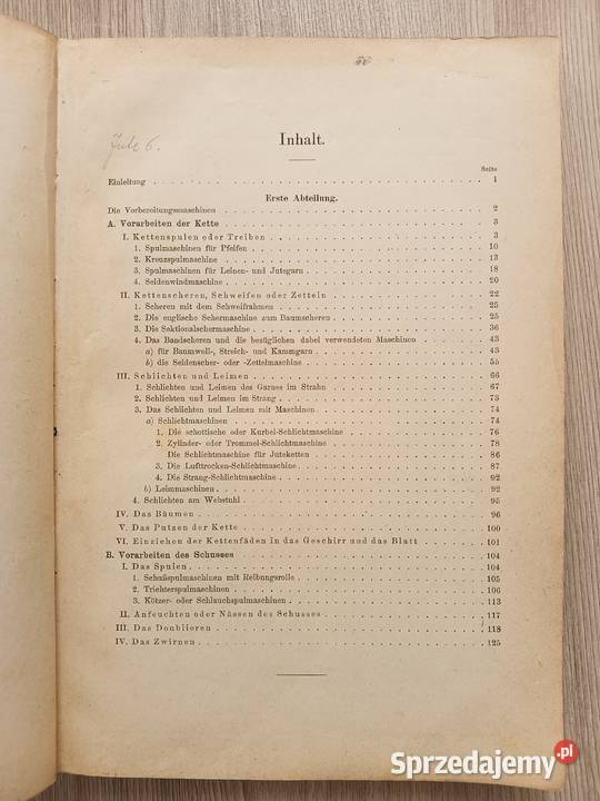 Mechanische Weberei Erste Abteilung Die Kraków sprzedam