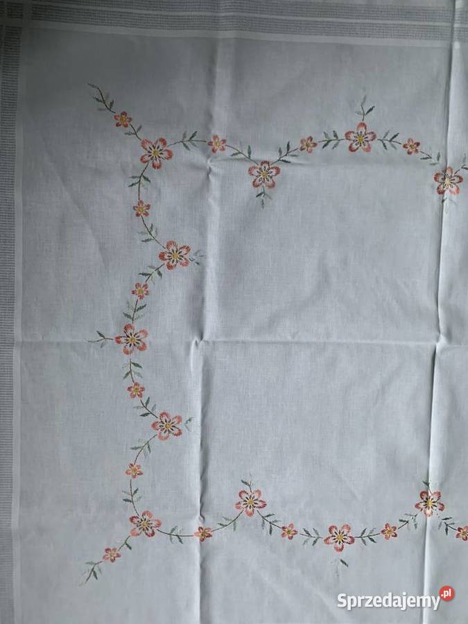 Wyszywany obrus 120X160 Katowice sprzedam