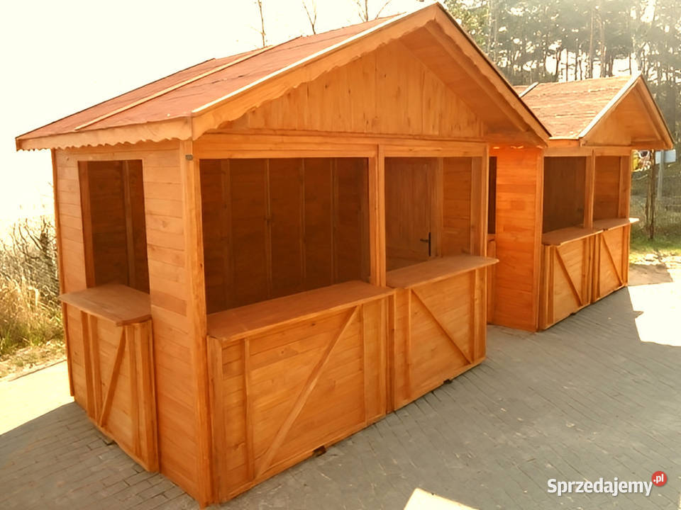 DOMEK HANDLOWY 3 DREWNIANY KIOSK SKLEPIK Parzymiechy