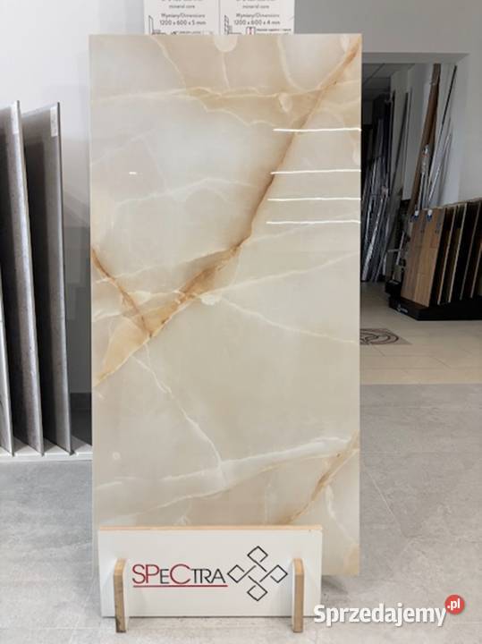 gres poler 60x120 Onyx beige Gold nowość Zakopane