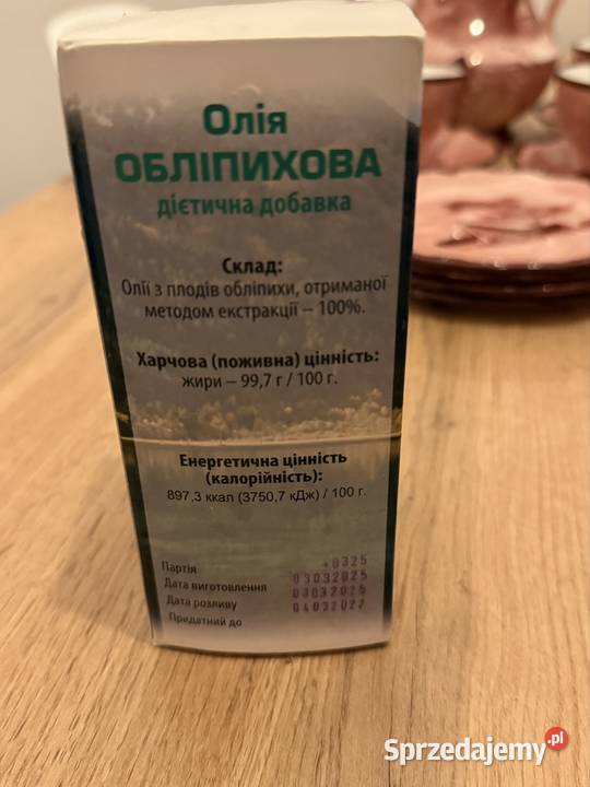 Olej z rokitnika Aleksandrów Łódzki