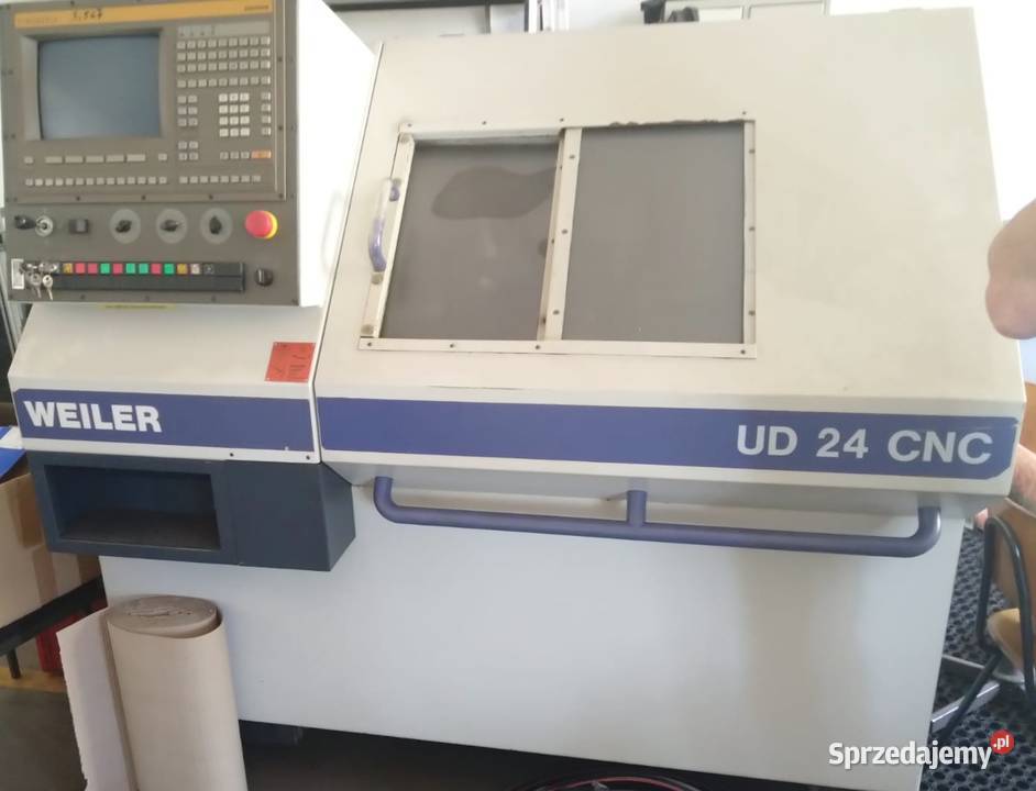 Tokarka CNC do metalu Weiler skośne łoże