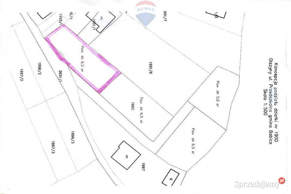 Działka budowlana 650 m2 z dojazdem do A4 w 15 Sprzedaż Olszyny