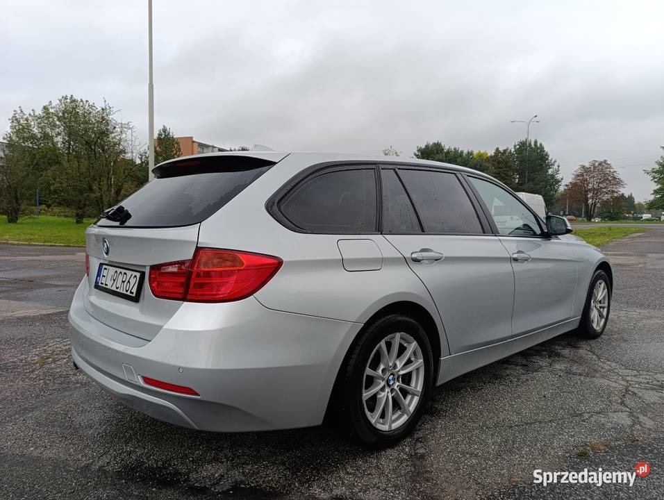 BMW serii 3 20d 184 srebrny Seria 3 Łódź