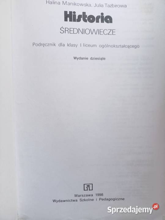 Średniowiecze historia książki Warszawa