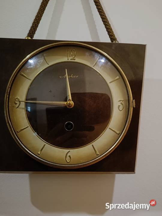 Zegar wiszący nakręcany kolekcjonerski Anker