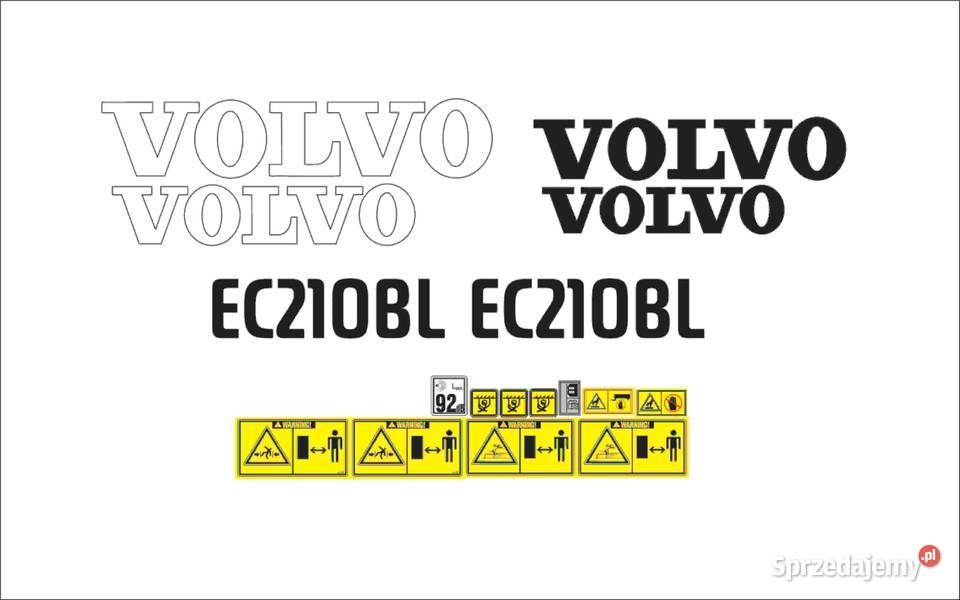 Naklejki Volvo EC210 BLC mocny kelj opdporne Pleszew sprzedam