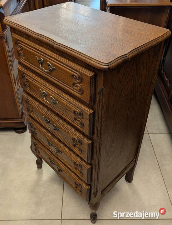 Dębowa szyfonierakomoda ludwikowskasklep Dąbrowa