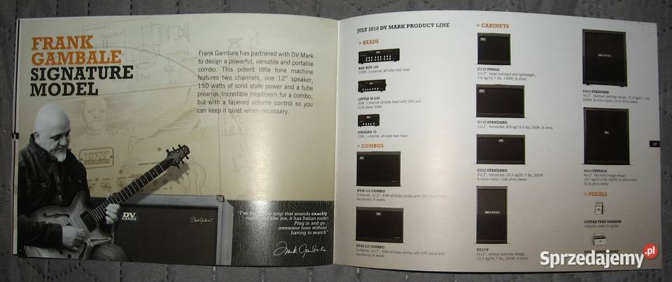 DV Mark Catalogue 2010 katalog wzmacniaczy Gitary i akcesoria Gitary i akcesoria pomorskie Kępice