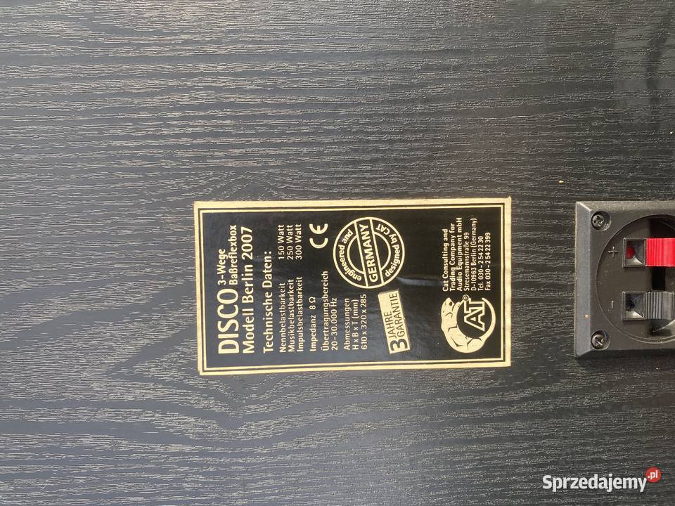 Głośniki 3 drożne 700w model Berlin 2007 Wieża Drzewica