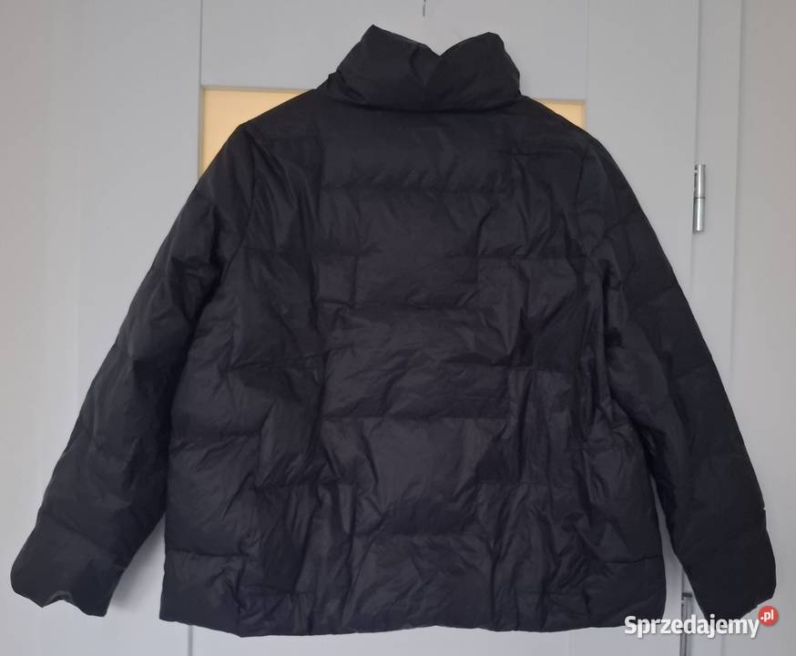 Ciepła krótka kurtka puchowa kolor ciemny Moda i Styl Warszawa