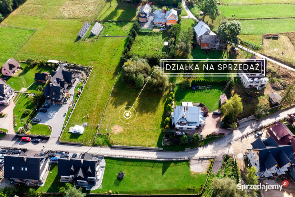 Działka budowlana w Białym Dunajcu na oś Gile Biały Dunajec sprzedam