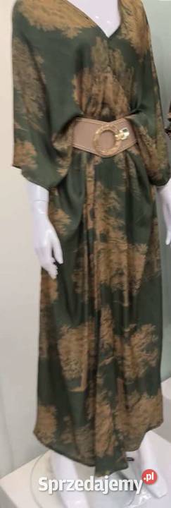 Sukienka maxi jedwab drzewko szczęścia różne mazowieckie Warszawa