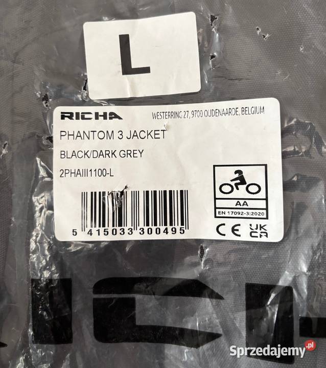 Richa Phantom 3 wodoodporna kurtka tekstylna sprzedam
