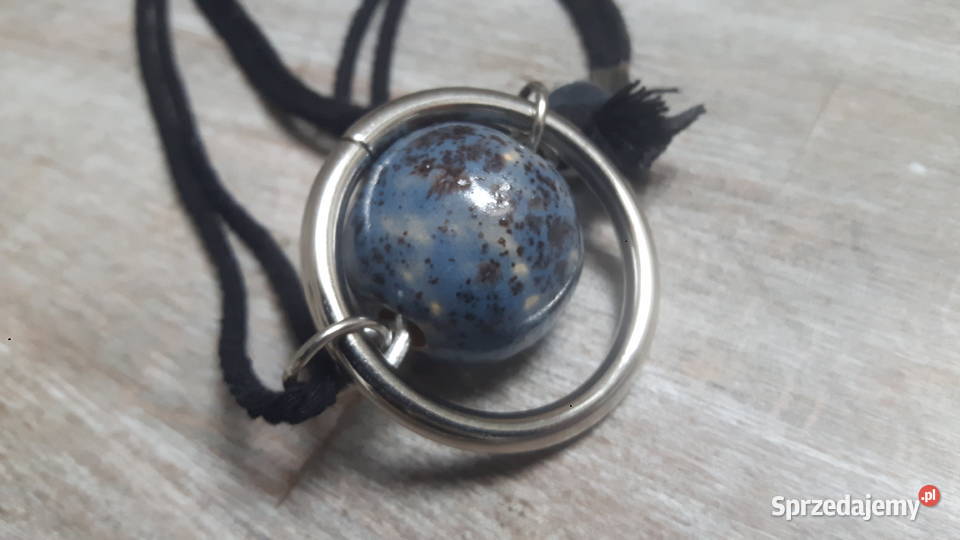 Naszyjnik ceramiczny ręcznie wykonany mazowieckie Otwock