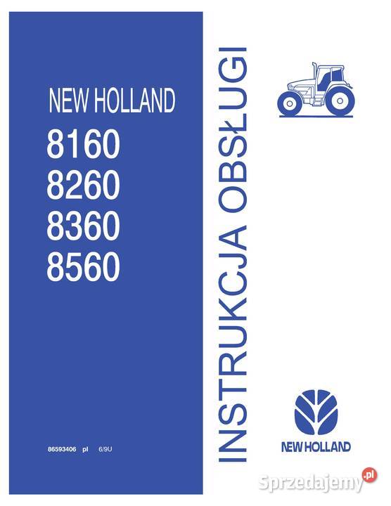 Instrukcja Holland 8160 8260 8360 8560 Ford wielkopolskie Szamotuły