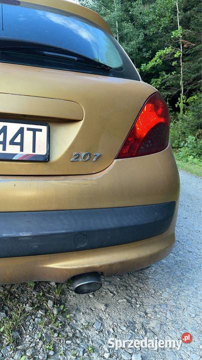 PEUGEOT 207 16HDI 90 Ładny stan JBL złoty