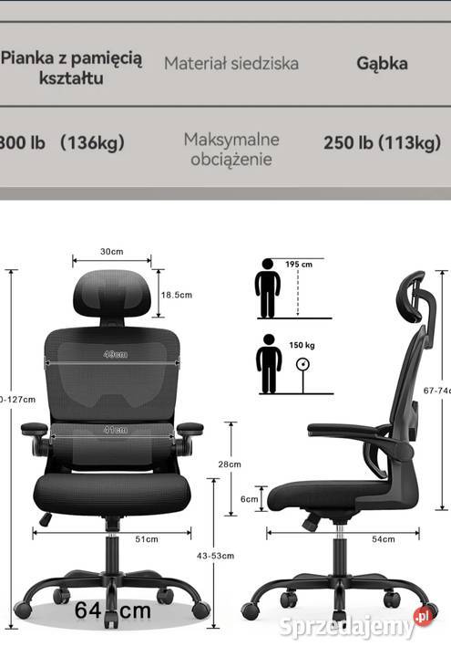 Fotel biurowy ergonomiczny