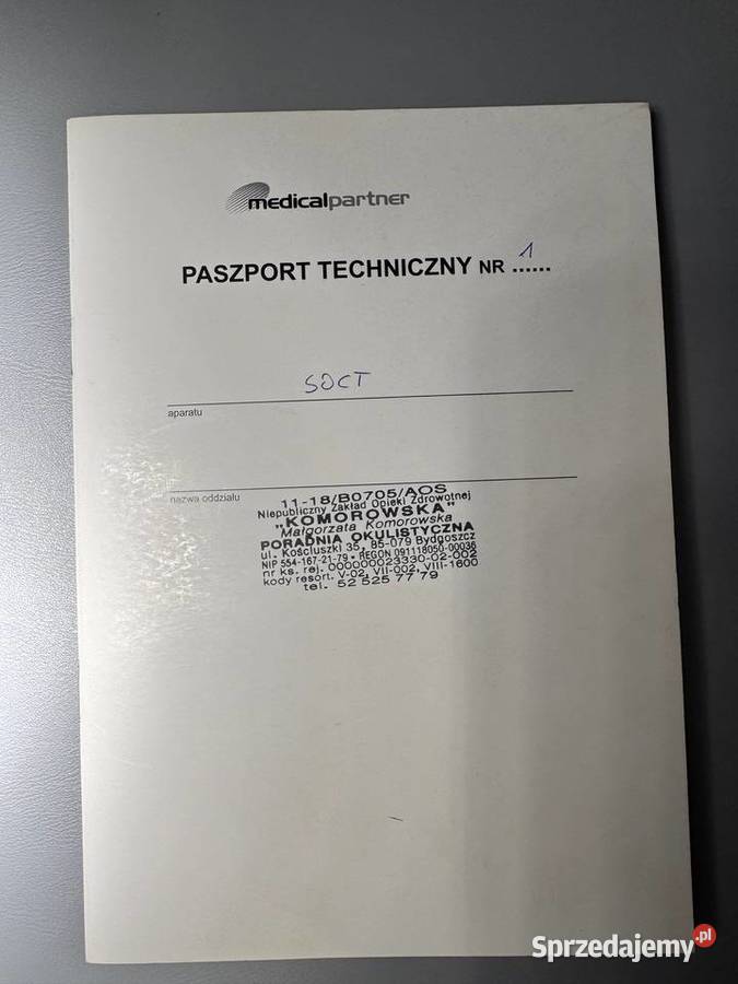 OCT tomograf okulistyczny OPTOVUE ISCAN Poznań sprzedam