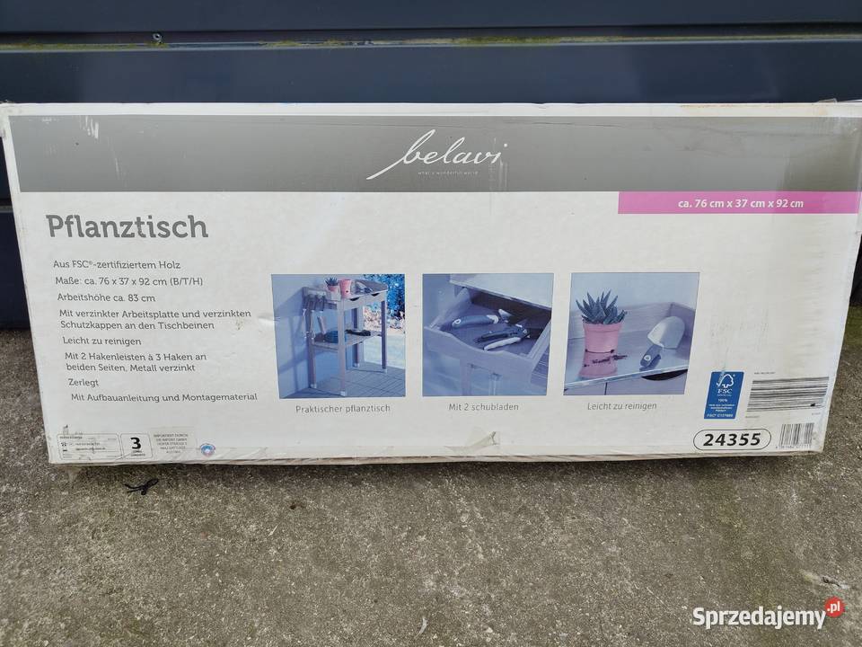 Stolik do przesadzania kwiatów ogrodniczy Aleksandrów Łódzki sprzedam