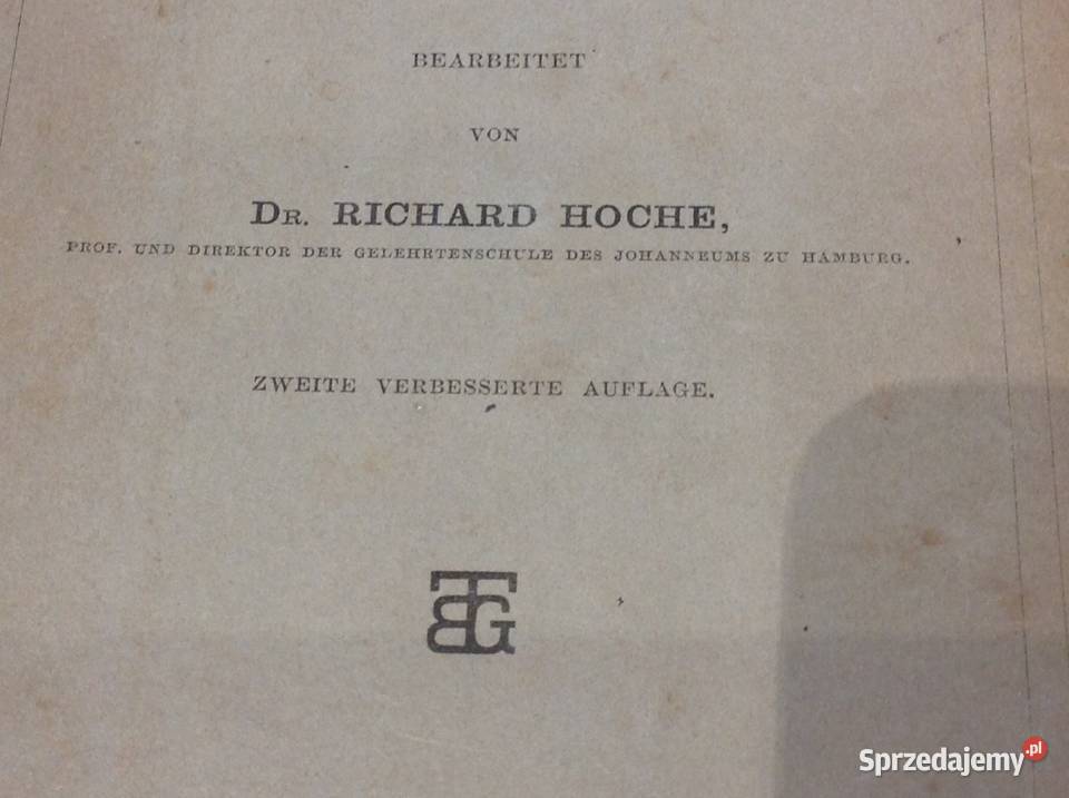 Stara Książka Łacińska z 1882 roku Dr RICHARD Pozostałe Nowa Sól sprzedam