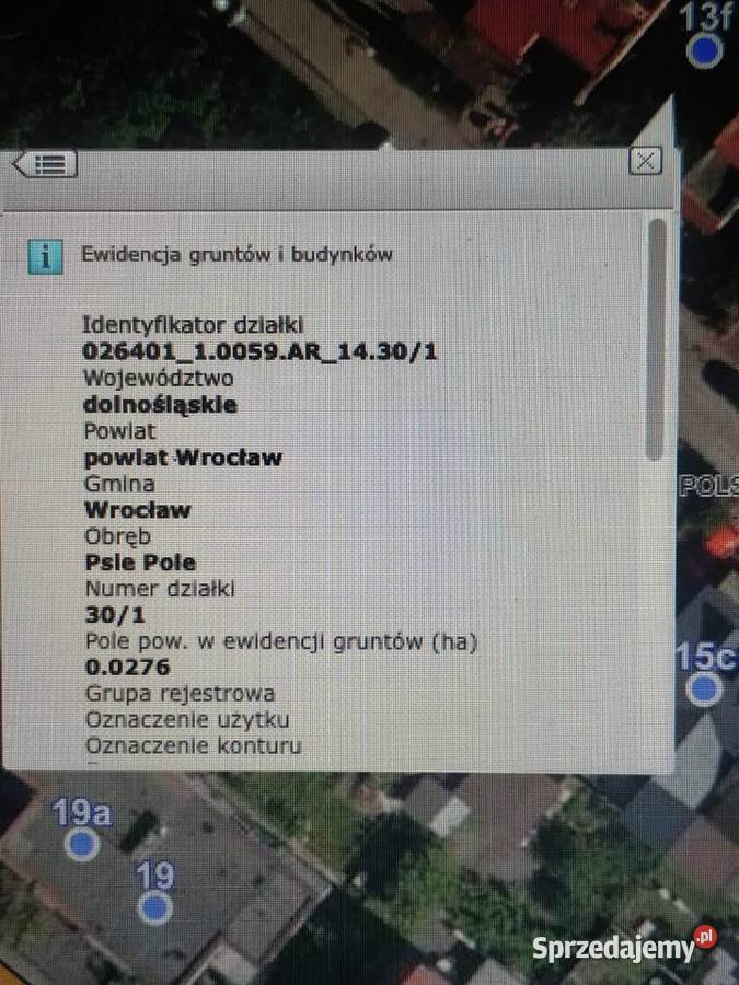 Działka budowlana Wrocław Sycowska 13 F