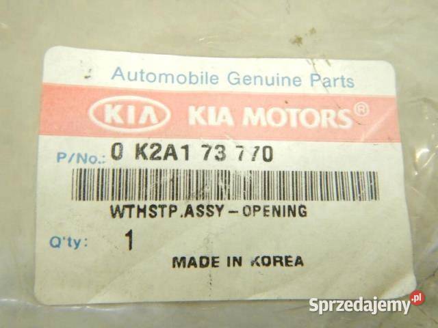 USZCZELKA DRZWI LEWY TYŁ KIA SPECTRA 0004 SEPHIA