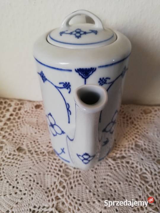 Dzbanek porcelana kahla wzór słomkowy małopolskie Gorlice