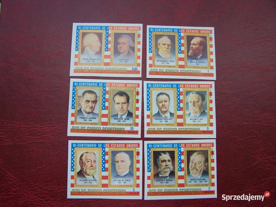Gwinea Równikowa 1975 MNH Prezydenci USA śląskie Tychy sprzedam