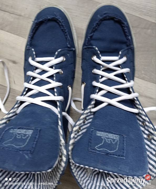Trampki trapery granatowe Articnorth materiałowe Łódź