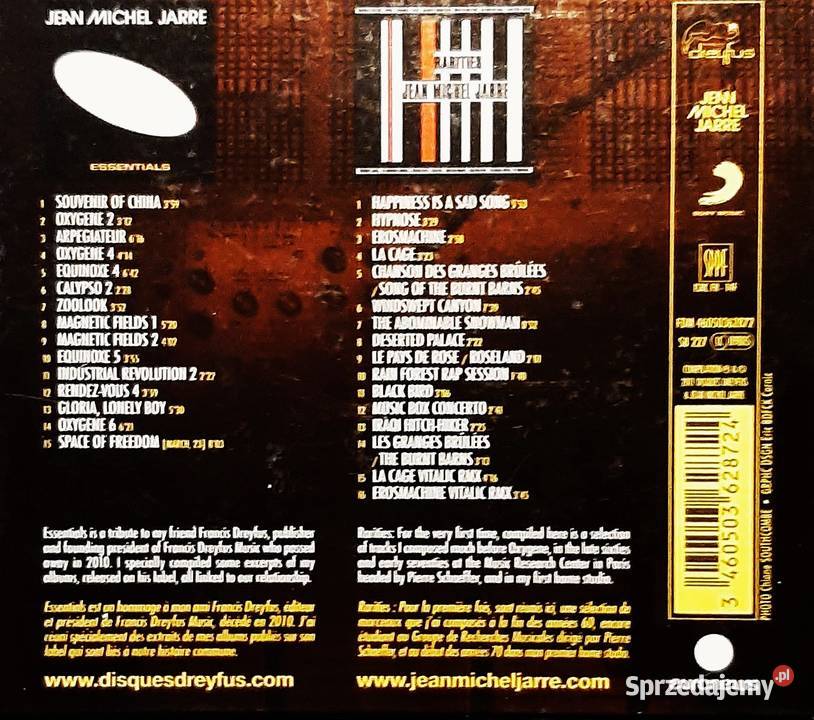 UNIKAT Jean Michel Jarre Essentials Rarities 2 2 płyty mazowieckie Warszawa