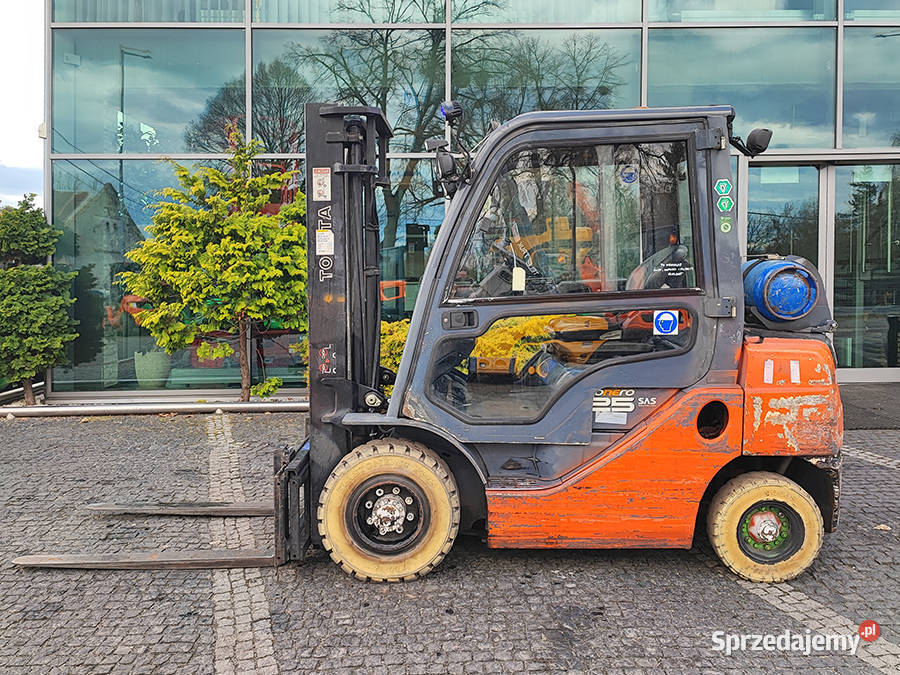 Wózek widłowy Toyota 028FGF25 25 t LPG kabina Kęty